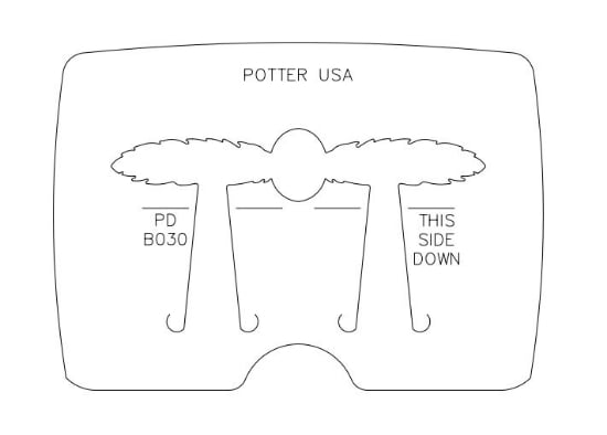 Picture of *REDESIGNED* Pancake Die Bracelet B030 Feather Bracelet Oval center