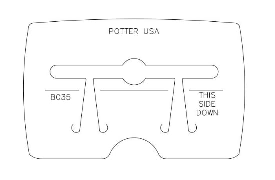 Picture of *REDESIGNED* Pancake Die Bracelet  B035 Circle Center Bracelet