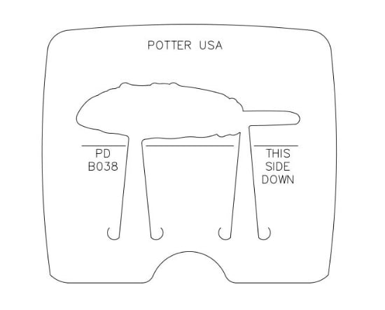 Picture of *REDESIGNED* Pancake Die Bracelet B038 Feather 1