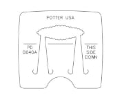 Picture of *REDESIGNED* Pancake Die B040A Scalloped Diamond Barrette-Small