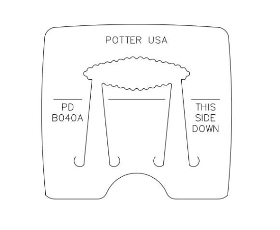 Picture of *REDESIGNED* Pancake Die B040A Scalloped Diamond Barrette-Small