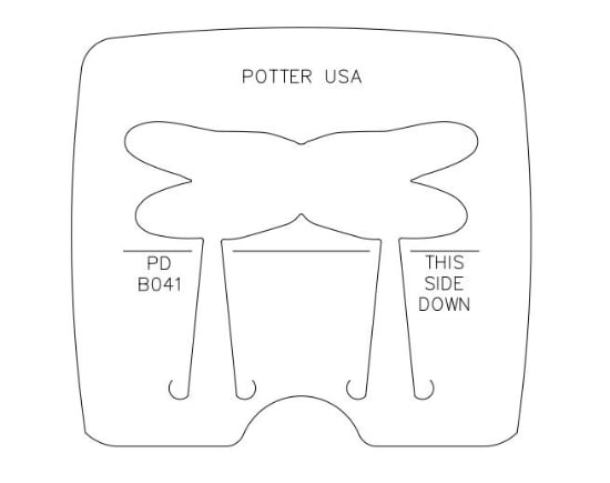 Picture of *REDESIGNED* Pancake Die Bracelet B041 Dragonfly Wings