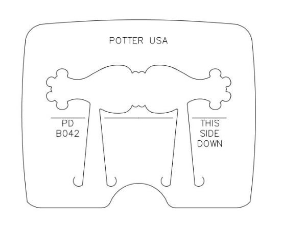 Picture of *REDESIGNED* Pancake Die Bracelet B042 Nouveau Bracelet 6"