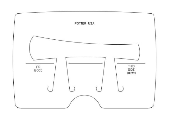 Picture of *REDESIGNED* Bracelet Die B005 Asymmetrical Taper 6 3/4"