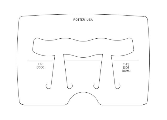 Picture of *REDESIGNED* Bracelet Die B006 Wave 6 1/4"
