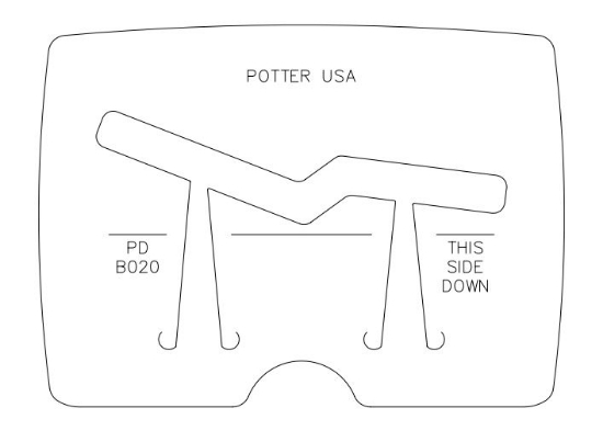Picture of *REDESIGNED* Pancake Die Bracelet B020 Zig Zag 7 3/16"