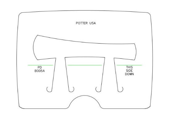 Picture of *REDESIGNED* Pancake Die Bracelet B005A Asymmetrical Taper 6 1/4"