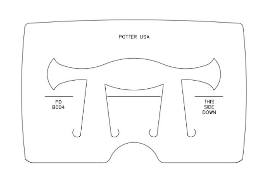 Picture of *REDESIGNED* Pancake Die Bracelet B004 Tapered Flair 6 3/4"