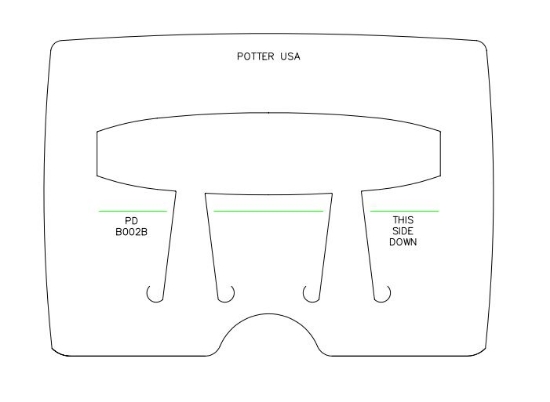 Picture of *REDESIGNED* Pancake Die Bracelet B002B Square Taper 6 1/2"