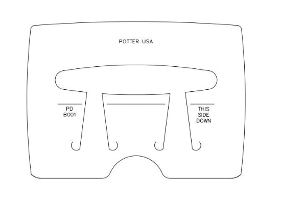Picture of *REDESIGNED* Pancake Die Bracelet B001 Skinny Taper 5 3/4"