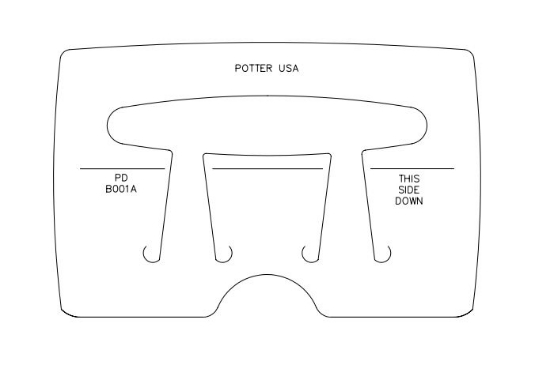 Picture of *REDESIGNED* Pancake Die Bracelet B001A Skinny Taper 6"