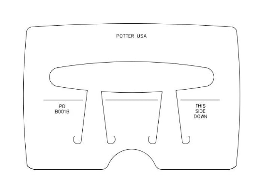 Picture of *REDESIGNED* Pancake Die Bracelet Die B001B Skinny Taper 6 1/2"