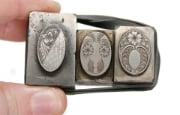 Picture of Impression Die Floral Guilloche Ring Tops Shot Plate