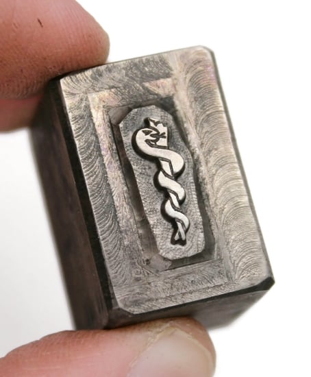 Picture of Impression Die Tiny Rod of Asclepius