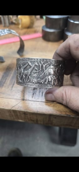 Picture of Sterling Silver Megafauna Cuff