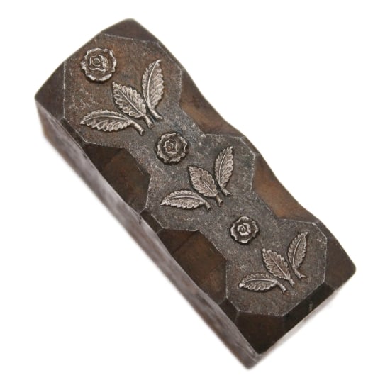 Picture of Impression Die Three Roses, Three Leaves