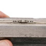 Picture of Impression Die Dainty Flower Ring with Square Setting