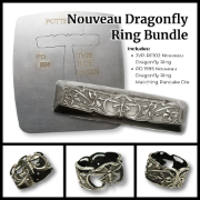 Picture of Nouveau Dragonfly Ring Impression Die JVP-RI1102 + Pancake Die 1995 Bundle