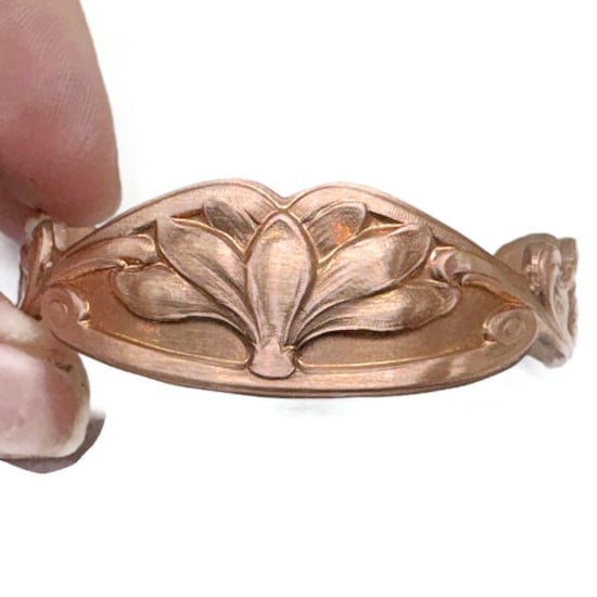 Picture of Copper Stamping Art Nouveau Cuff
