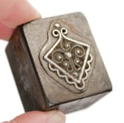 Picture of Impression Die Faux Granulated Coils Pendant