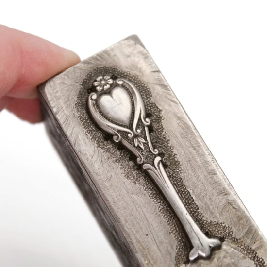 Picture of Impression Die Victorian Sweetheart Baby Spoon Handle
