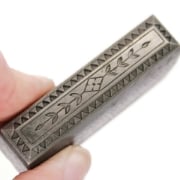 Picture of Impression Die Floral Geometric Bar Pin