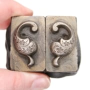 Picture of Impression Die Floral Engraved 1880s Bead/Pair
