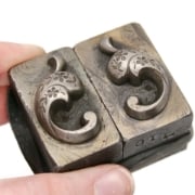 Picture of Impression Die Floral Engraved 1880s Bead/Pair