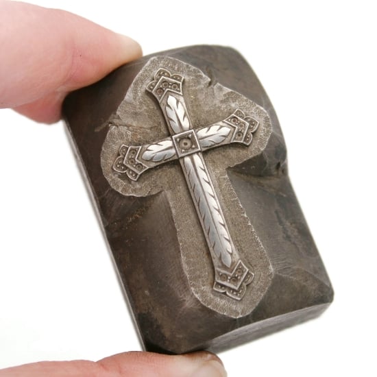 Picture of Impression Die Serrated Leaves Cross