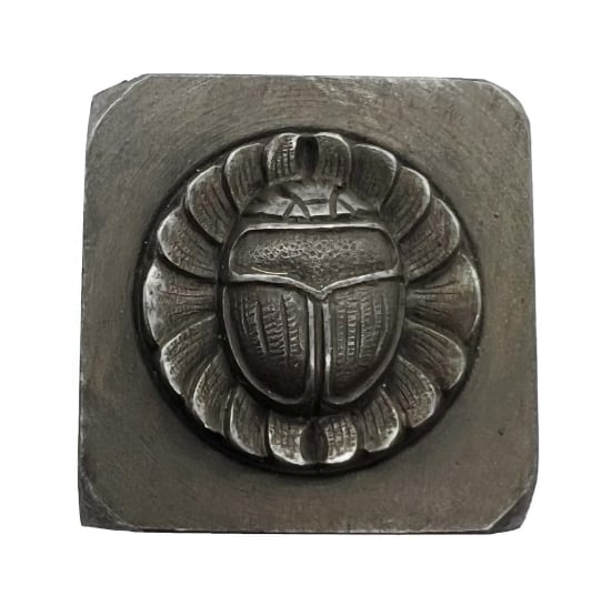 Picture of Impression Die Medium Scarab on Lotus
