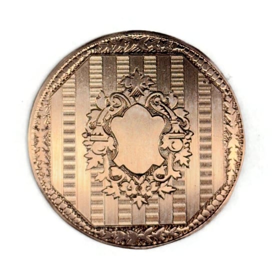 Picture of Copper Stamping Art Deco Pocket Watch Design