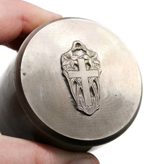 Picture of Impression Die Easter Lily Cross Pendant