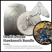 Picture of Death's Head Hawkmoth Impression Die UN-N834 + Pancake Die 2019 Bundle