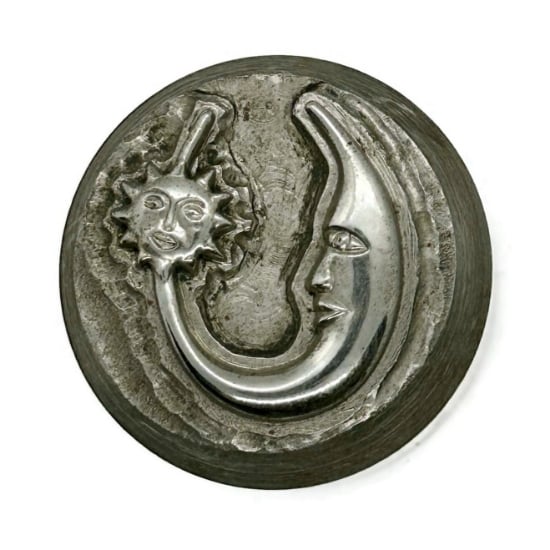 Picture of Impression Die Moon Wearing Sun Hoop Large