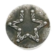 Picture of Impression Die 1980s Textured Star Hoop