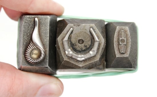 Picture of Impression Die Accordion Earring Set