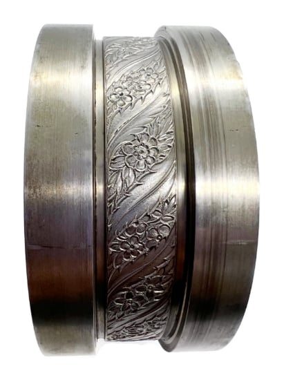 Picture of NEW Morrow Floral Garden Ribbon Pattern BRASS Wire CFW347-B