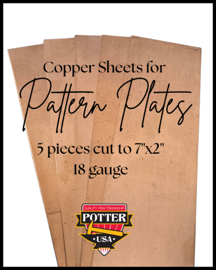 Picture of Copper Sheet 18 Gauge 5 pieces 2" x 7"