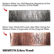 Picture of Mini Pattern Plate MRMP176 Zebra Wood