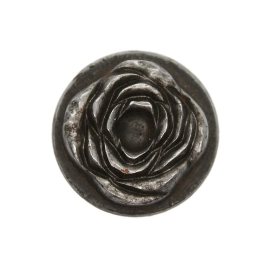 Picture of Impression Die Czech Rose Glass Button