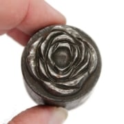 Picture of Impression Die Czech Rose Glass Button