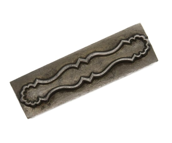 Picture of Impression Die Scalloped Enamel Bar Pin