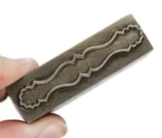 Picture of Impression Die Scalloped Enamel Bar Pin