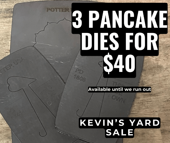 Picture of 3 for $40 Pancake Die Yard Sale