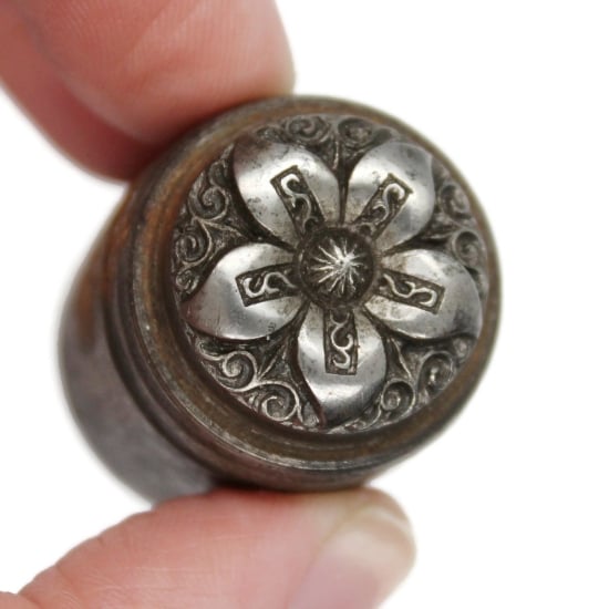 Picture of Impression Die Czech Glass Boho Flower