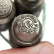 Picture of Impression Die Small Czech Glass Buttons Trio