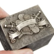 Picture of Impression Die Swords & Clovers Heraldic Banner