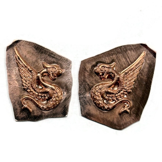 Picture of Copper Stamping Winged Scorprion Dragon Pair