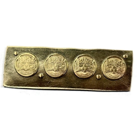 Picture of Brass Stamping 4 cat faces