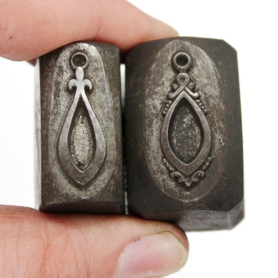 Picture of Impression Die French Marquise Earring Pair